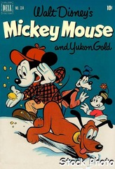Walt Disney's Mickey Mouse and Yukon Gold © June 1951 Dell 4c334 -